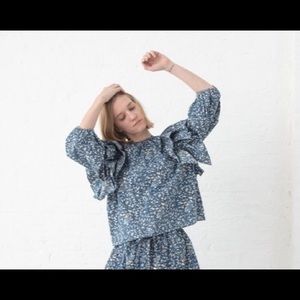 Ulla Johnson Floral Batik Blouse